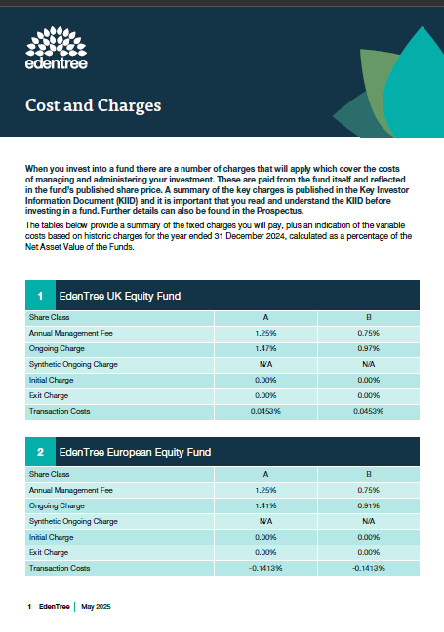 Cost and Charges
