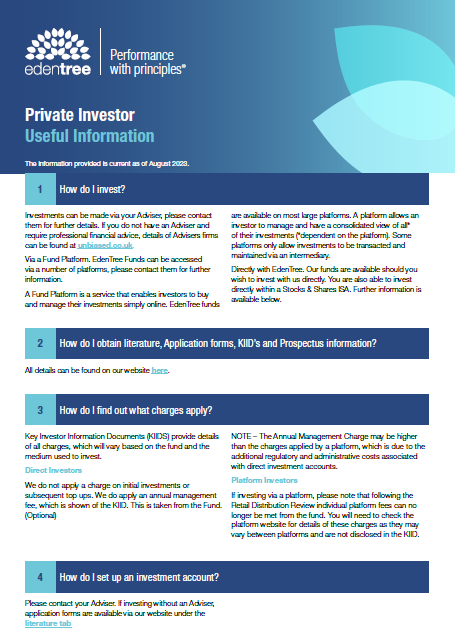 Private Investor - FAQ