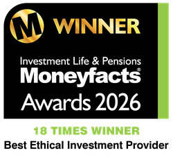 Moneyfacts Awards 2026 winner – Best Ethical Investment Provider, 18 times winner