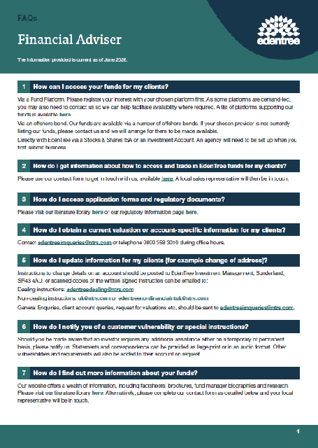 Financial Adviser - FAQ
